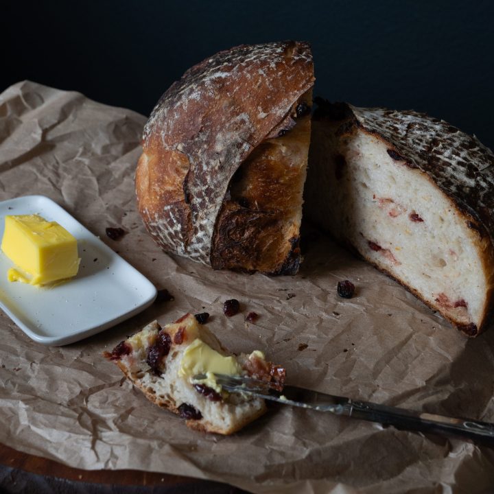 Orange Cranberry Sourdough Bread